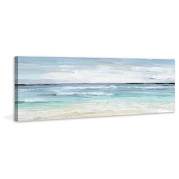 "Beach On" Painting Print on Wrapped Canvas, 60"x20"