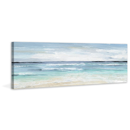 "Beach On" Painting Print on Wrapped Canvas, 60"x20"