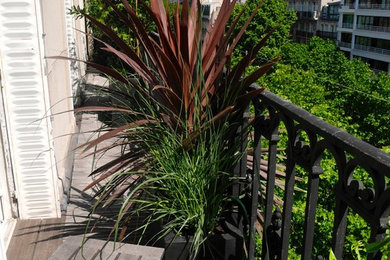 Idées déco pour une terrasse classique.