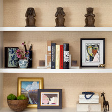 Displays On Shelves In Living Rooms