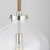 Austin Allen And Co Boland 1-Light Pendant Polished Nickel