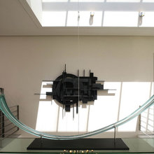 sculpture in arch