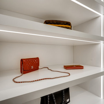Bright Lights Modern Closet