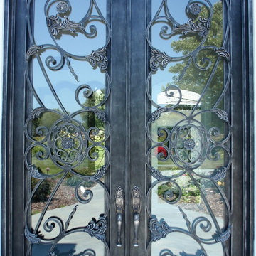 Glam House -  Custom iron entry door