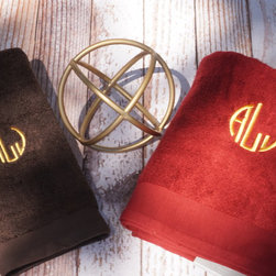 Monogram Bath Towels - Home Decor