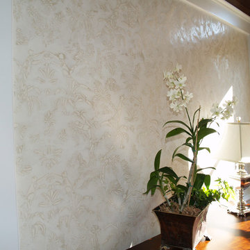 Wall finishes - Embedded Patterns in Venetian Plaster