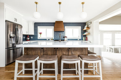 Elegant kitchen photo in Denver