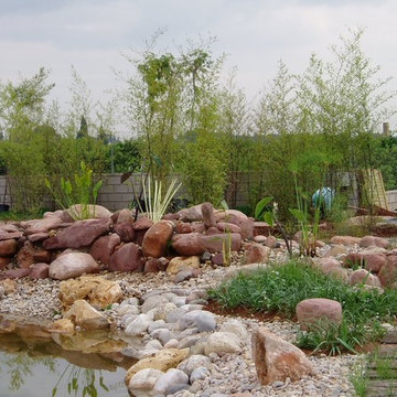 Jardín privado con Lago