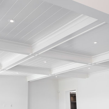 Beams and beadboard ceiling detail