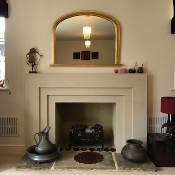 Living room alive with international artefacts
