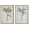 Banana Palm Framed Prints, Set/2"