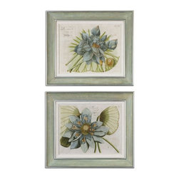 www.essentialsinside.com: blue lotus flower, wall art - Artwork