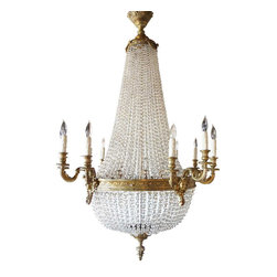 French Empire Style Crystal Chandelier - Chandeliers