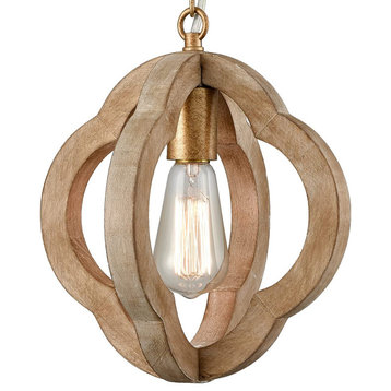 Industrial Wood Chandelier Farmhouse Rust Pendant Light Brown Wood Pendant Lamp