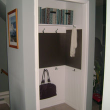 Coat hooks/closet