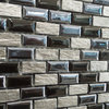Porcelain Brick and Silver Marble Tile, 11 Sheets