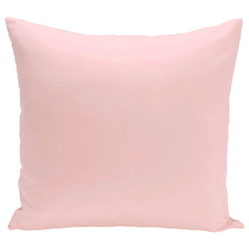 Solid Print Pillow, Pink, 18"x18"