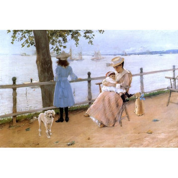 William Merritt Chase Afternoon by the Sea Wall Decal