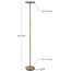 Brightech Sky Flux LED Torchiere Floor Lamp, Brass
