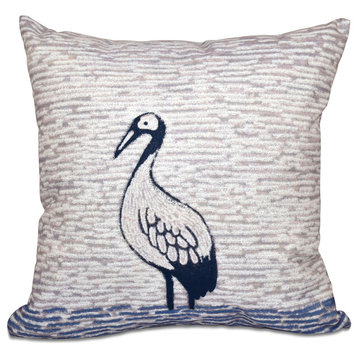 Bird Watch, Animal Print Outdoor Pillow, Purple, 20"x20"