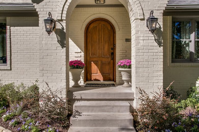 Photo of a transitional exterior in Dallas.