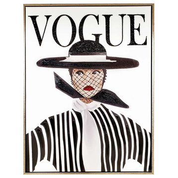 Sparkles Home Vogue Stripe Rhinestone Wall Art - 18x24"
