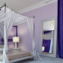 Floor mirror with silver frame - Floor Mirrors