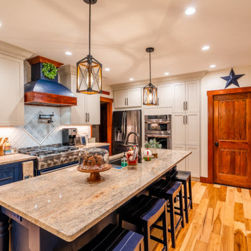 Agreeable Gray and Brizio Blue Kitchen