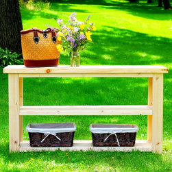 Rustic X Entryway Table - Console Tables