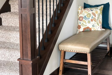 Transitional staircase photo in Minneapolis