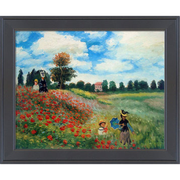 La Pastiche Poppy Field in Argenteuil with Gallery Black, 20" x 24"