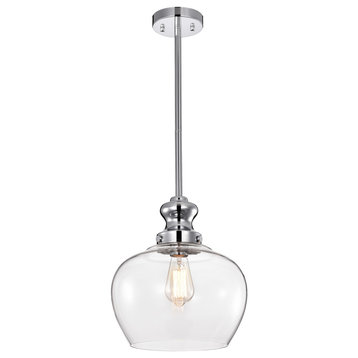 Warehouse of Tiffany's HM182/1 Rayli 12", 1 Light, Indoor, Chrome Finish