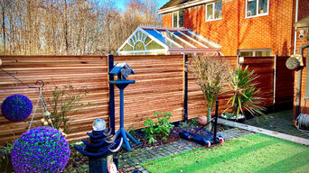 BESPOKE CEDAR FENCE PANELS - BEFORE AND AFTER