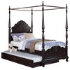 Homelegance Cinderella Canopy Poster Bed, Cherry, Full without Trundle