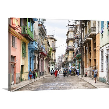 Cuba Fuerte Collection - Living in Havana II Wrapped Canvas Art Print, 24"x