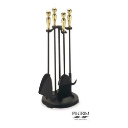 2300 Series Brass Ball Tools in Matte Black - Fireplace Accessories