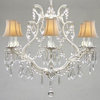 Crystal Chandelier With Shade, White