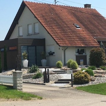 Maison agrandissement , amenagement extérieur