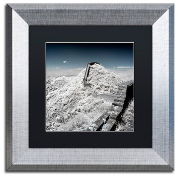 Philippe Hugonnard 'White Wall I' Art, Silver Frame, Black Matte, 11"x11"