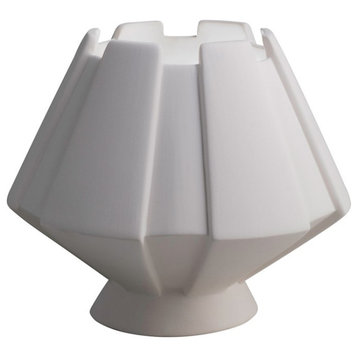 Justice Design Portable 1 Light Meta Table Lamp, Bisque CER-2440-BIS