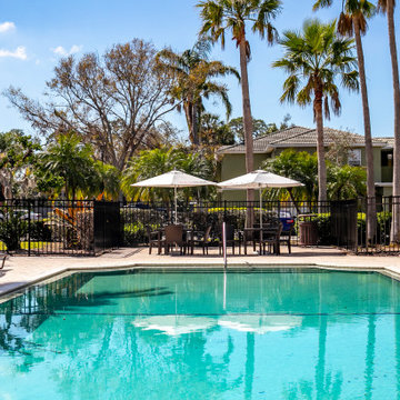 Mutiple Pool Fence Repalced at Condo Complex in Sarasota Florida