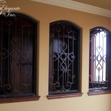 Wine doors, decorative inserts, and other interior doors.