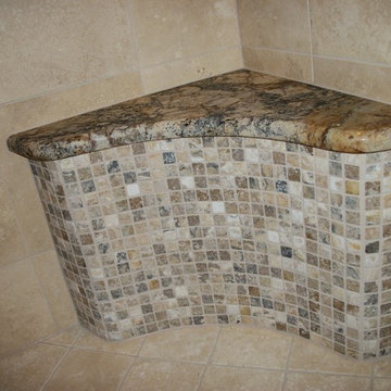 Curved Front Shower Bench