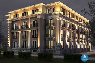 Жилой дом «Palazzo Imperiale», г. Москва — архитектурное освещение