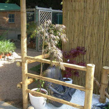 detalle valla de bambu