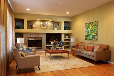Family room - modern family room idea in Denver