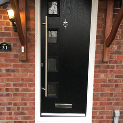 The Norwich Composite Door in Black with Clear Glazing - Front Doors