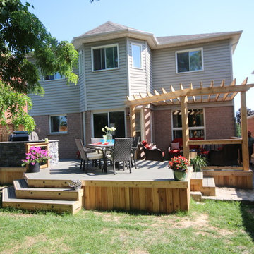 Some custom decks built by Hickory Dickory Decks using Armadillo decking.