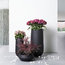 Annecy Decorative Black Outdoor Planter