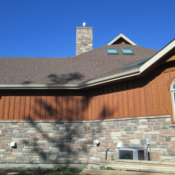 Lakefront Home with Cultured Stone Exterior